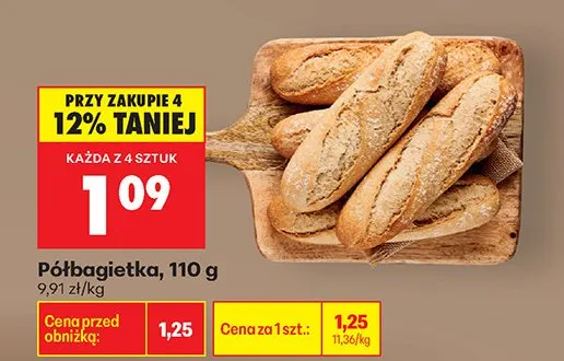 Półbagietka promocja w Biedronka