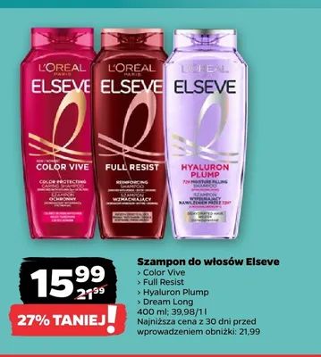 Szampon do włosów L'Oreal Elseve Dream Long promocja w Netto