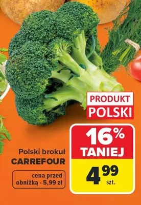 Brokuł polski Carrefour promocja w Carrefour