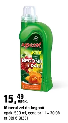 Nawóz żel do begonii promocja w OBI
