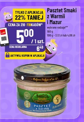 Pasztet z kaczką Smaki z Warmii i Mazur promocja w POLOmarket