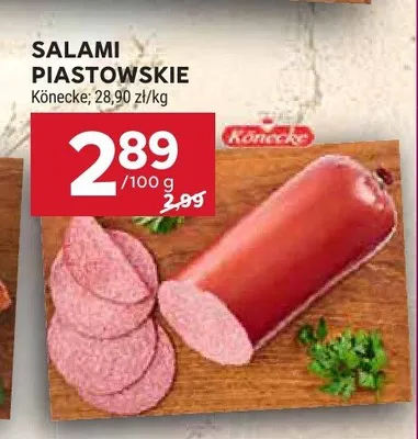 Salami piastowskie Könecke promocja w Stokrotka