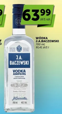 Wódka J.A. Baczewski promocja w Euro Sklep