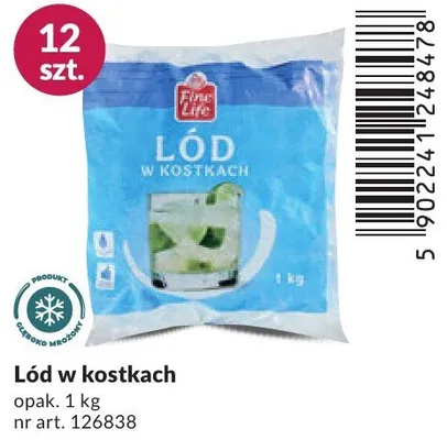 Lód w kostkach promocja w Makro