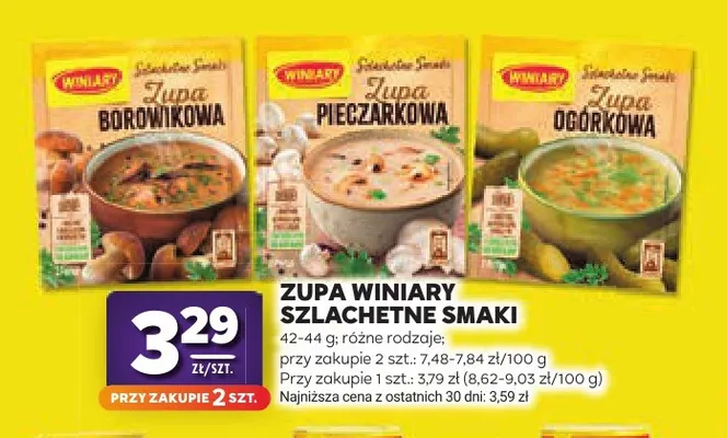 Zupa ogórkowa Winiary Szlachetne Smaki promocja w Stokrotka