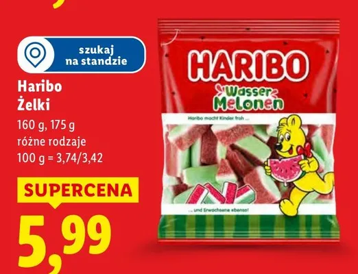 Żelki różne rodzaje promocja w Lidl