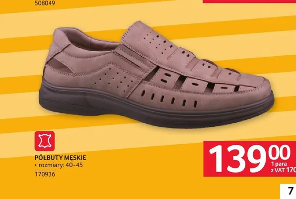 Półbuty męskie promocja w Selgros
