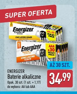 Baterie alkaliczne Aaa Energizer promocja w Aldi