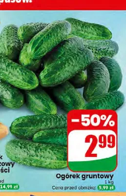 Ogórek gruntowy promocja w Dino