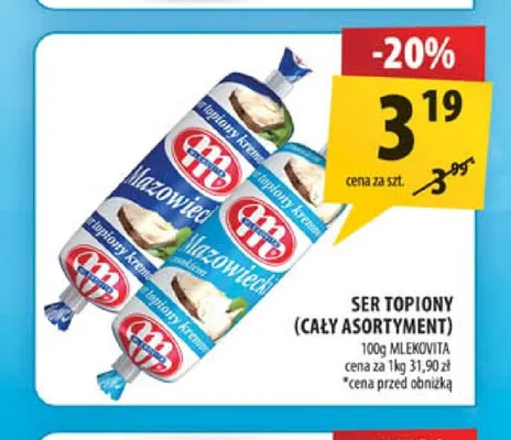 Ser topiony Mlekovita promocja w Arhelan