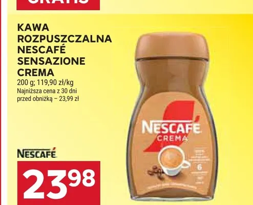Kawa rozpuszczalna Nescafé Sensazione Crema promocja w Stokrotka