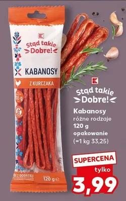 Kabanosy różne rodzaje promocja w Kaufland