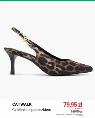 Czółenka z paseczkiem Catwalk promocja w Deichmann