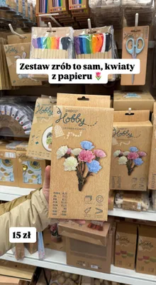 Zestaw do robienia kwiatów z papieru promocja w Pepco