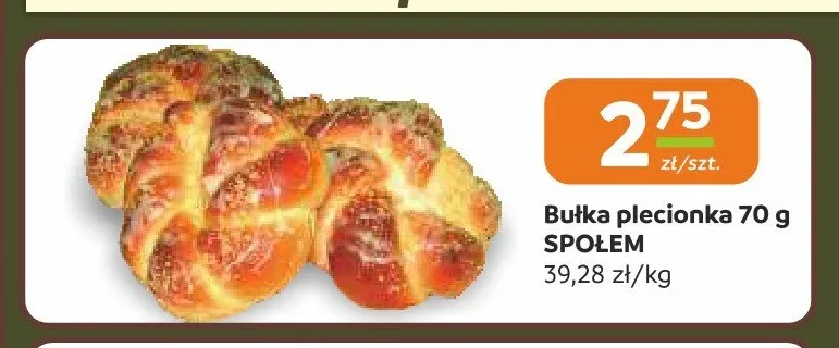 Bułka plecionka Społem promocja w Społem Częstochowa