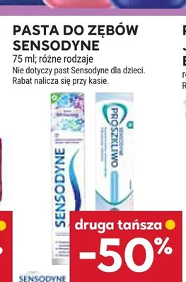 Pasta do zębów Sensodyne promocja w Stokrotka