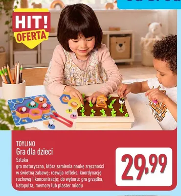 Gra dla dzieci Toylino gra grządka promocja w Aldi
