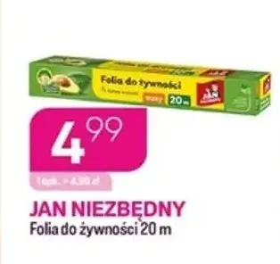 Folia do żywności 20 m Jan Niezbędny promocja w Drogerie Koliber