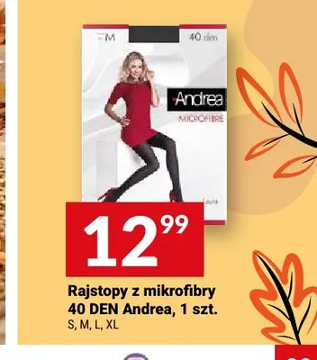 Rajstopy z mikrofibry 40 DEN Andrea promocja w Twój Market