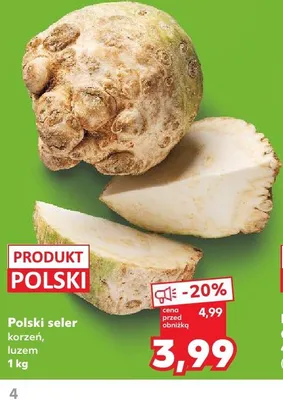 Seler korzeń polski luzem promocja w Kaufland