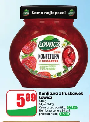 Konfitura z truskawek Łowicz promocja w Dino