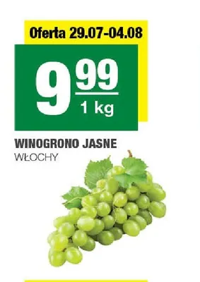 Winogrono jasne Włochy promocja w SPAR