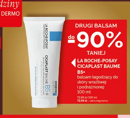 Balsam łagodzący do skóry wrażliwej i podrażnionej La Roche-Posay Cicaplast Baume B5+ promocja w Ziko Dermo