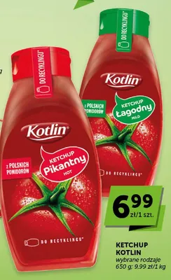 Ketchup Kotlin wybrane rodzaje promocja w Groszek