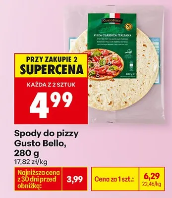 Spody do pizzy promocja w Biedronka