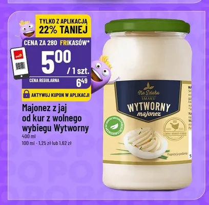 Majonez Wytworny Na Szlaku Smaku z jaj od kur z wolnego wybiegu promocja w POLOmarket