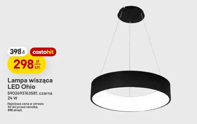 Lampa wisząca LED Ohio promocja w Castorama