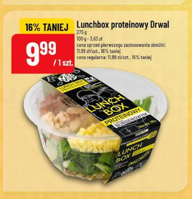 Lunchbox proteinowy Drwal burgerowy promocja w POLOmarket