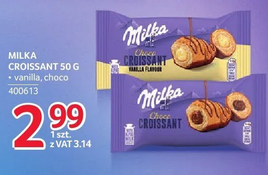 Croissant Milka vanilla promocja w Selgros