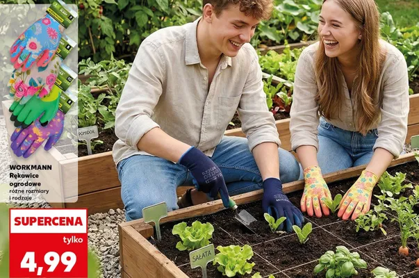 Rękawice ogrodowe różne rozmiary i rodzaje promocja w Kaufland