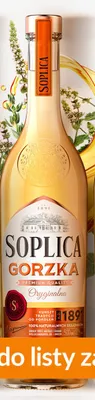 Wódka smakowa Soplica Gorzka Oryginalna Premium Quality promocja w Lidl