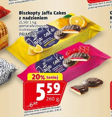 Biszkopty Jaffa Cakes z nadzieniem promocja w Prim Market