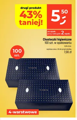 Chusteczki higieniczne 4-warstwowe Clean Gang promocja w Dealz
