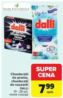 Chusteczki do prania, chusteczki do suszarki promocja w Carrefour Market