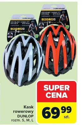 Kask rowerowy Dunlop rozm. S M L promocja w Carrefour