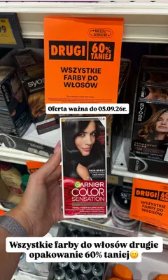 Farba do włosów Garnier Color Sensation 1,0 Głęboka Onyksowa Czerń promocja w Biedronka