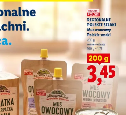 Mus owocowy Polskie smaki Regionalne Polskie Szlaki promocja w Lidl