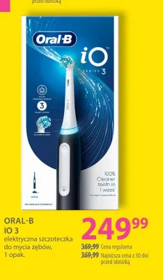Elektryczna szczoteczka do mycia zębów Oral-B iO 3 promocja w Hebe