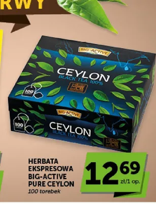 Herbata ekspresowa Big-Active Pure Ceylon promocja w ABC