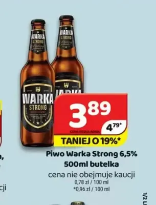 Piwo Warka Strong 6,5% promocja w Delfin