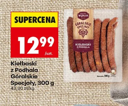 Kiełbaski z Podhala Kraina Wędlin Góralskie Specjały promocja w Biedronka