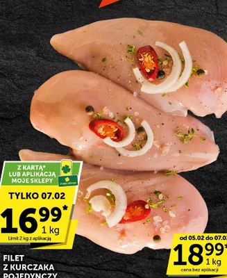 Filet z kurczaka pojedynczy promocja w Euro Sklep