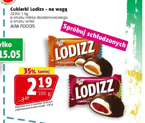 Cukierki Lodizz o smaku wiśni AIM FOODS promocja w Prim Market