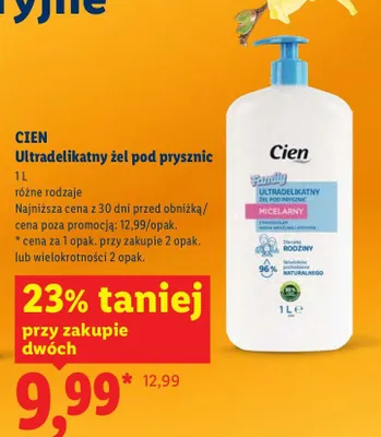 Ultradelikatny żel pod prysznic promocja w Lidl