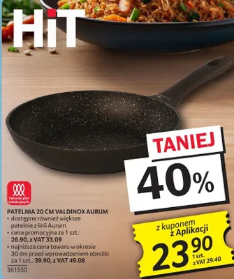 Patelnia 20 cm Valdinox Aurum promocja w Selgros