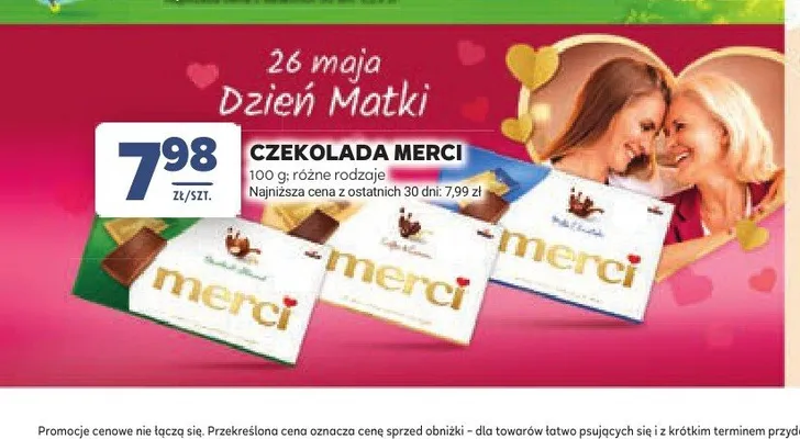 Czekolada Merci promocja w Stokrotka